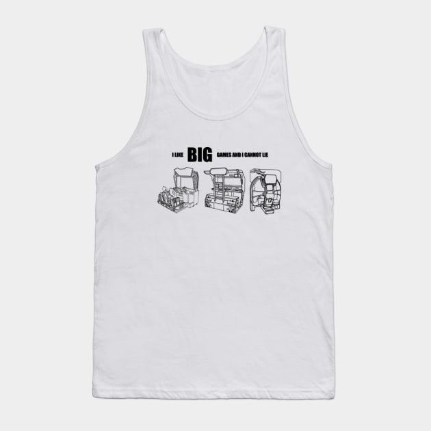 I Like BIG Games And I Cannot Lie Tank Top by arcadeheroes